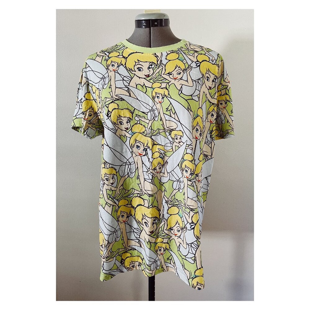 Disney Cakeworthy Sz XL Tinkerbell All Over Print Tee